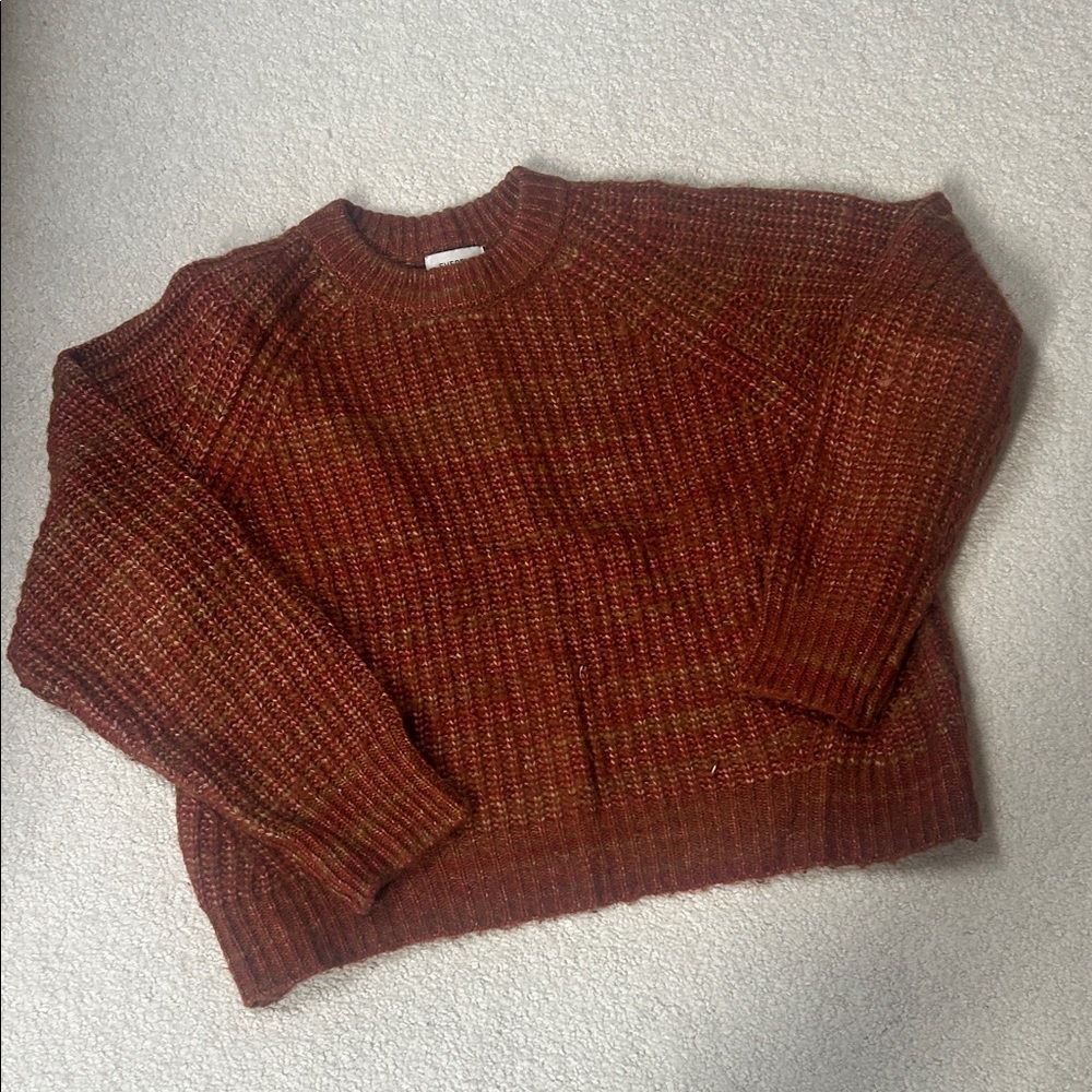 Evereve Warm Brick Red Sweater